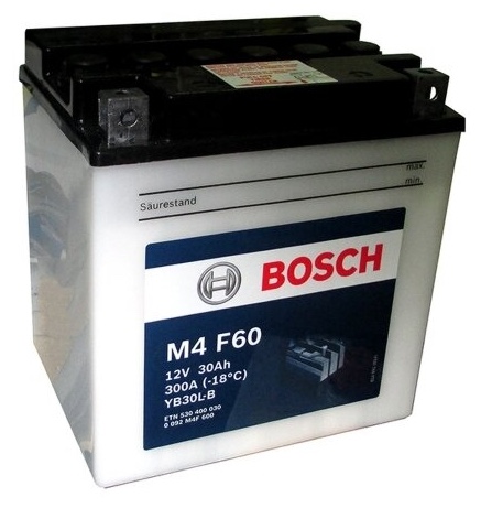 Аккумулятор Bosch 0092M4F600 FP M4F 12V 30AH 300A, Bosch